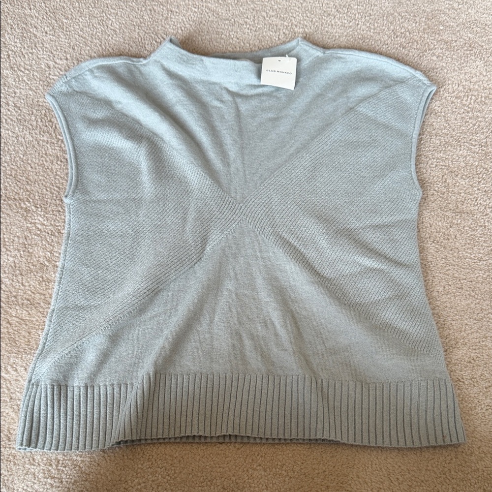 Club Monaco Sage Mockneck Knit Top